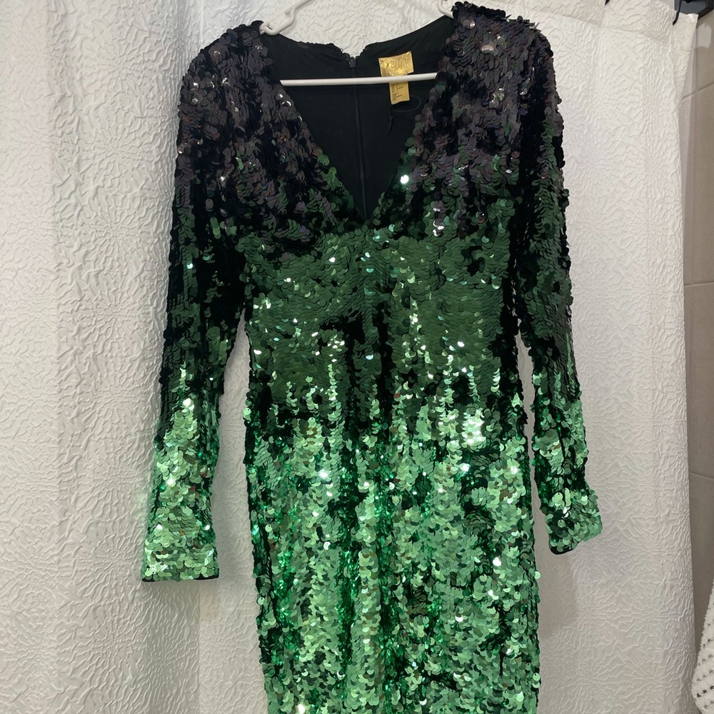 H&M Sequins Ombré Dress